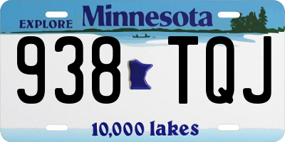 MN license plate 938TQJ