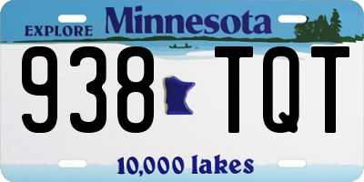 MN license plate 938TQT