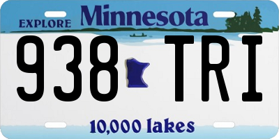 MN license plate 938TRI