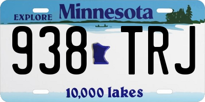 MN license plate 938TRJ