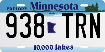 MN license plate 938TRN
