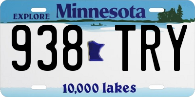 MN license plate 938TRY