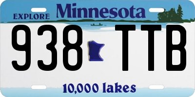MN license plate 938TTB
