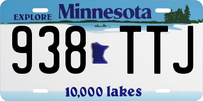 MN license plate 938TTJ