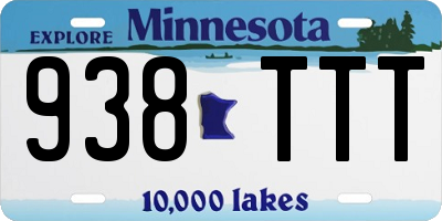MN license plate 938TTT