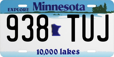 MN license plate 938TUJ