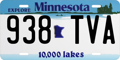 MN license plate 938TVA