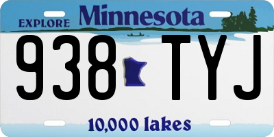 MN license plate 938TYJ