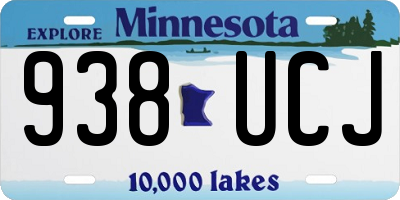 MN license plate 938UCJ