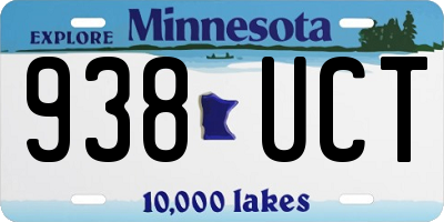 MN license plate 938UCT