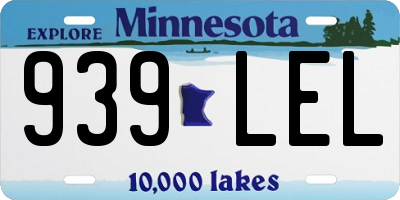 MN license plate 939LEL