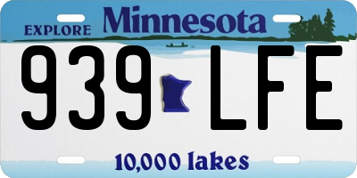 MN license plate 939LFE
