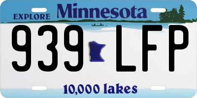 MN license plate 939LFP