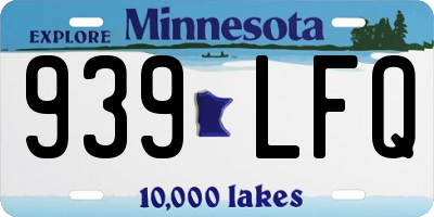 MN license plate 939LFQ
