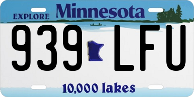 MN license plate 939LFU
