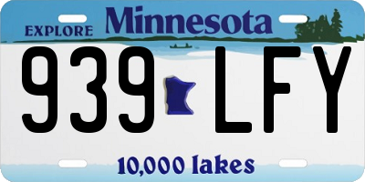 MN license plate 939LFY