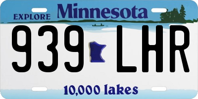 MN license plate 939LHR