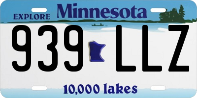 MN license plate 939LLZ