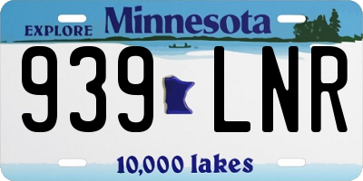 MN license plate 939LNR