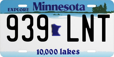MN license plate 939LNT