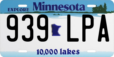 MN license plate 939LPA