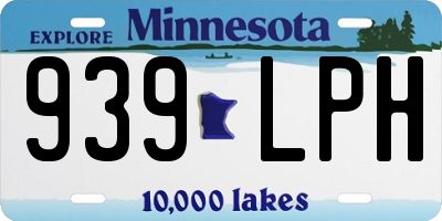 MN license plate 939LPH