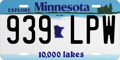 MN license plate 939LPW