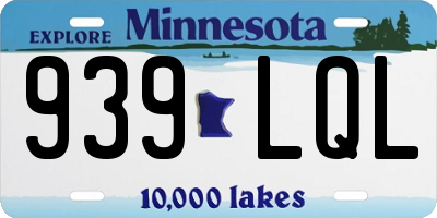 MN license plate 939LQL