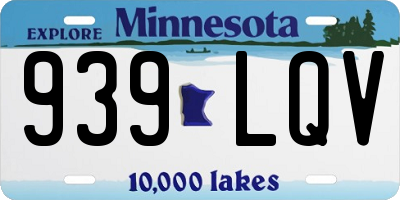 MN license plate 939LQV