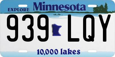 MN license plate 939LQY