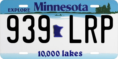 MN license plate 939LRP