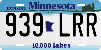 MN license plate 939LRR