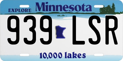 MN license plate 939LSR