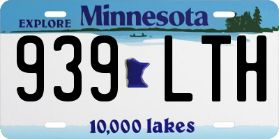 MN license plate 939LTH