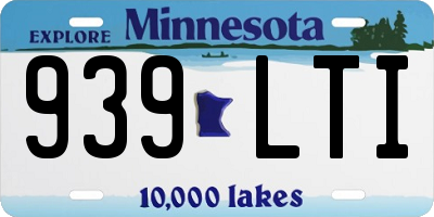 MN license plate 939LTI