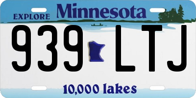 MN license plate 939LTJ