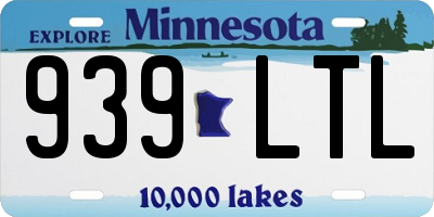 MN license plate 939LTL