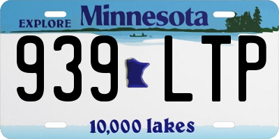 MN license plate 939LTP