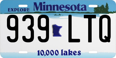 MN license plate 939LTQ