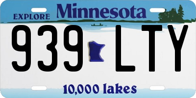 MN license plate 939LTY
