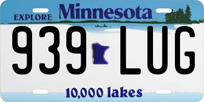 MN license plate 939LUG
