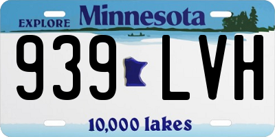 MN license plate 939LVH