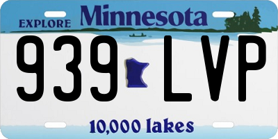 MN license plate 939LVP