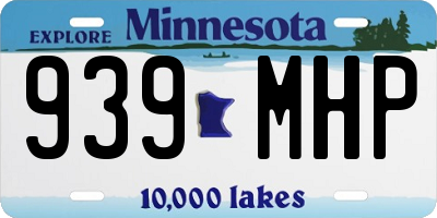 MN license plate 939MHP