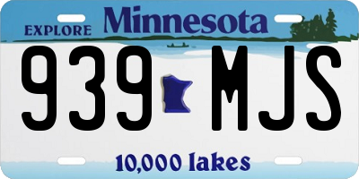 MN license plate 939MJS