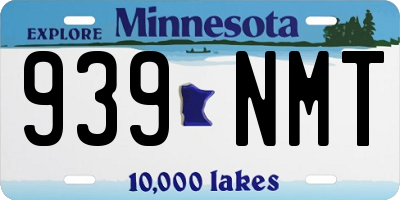 MN license plate 939NMT