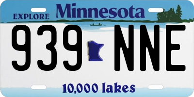 MN license plate 939NNE