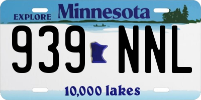 MN license plate 939NNL