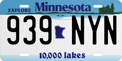 MN license plate 939NYN