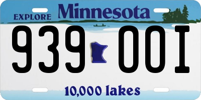 MN license plate 939OOI